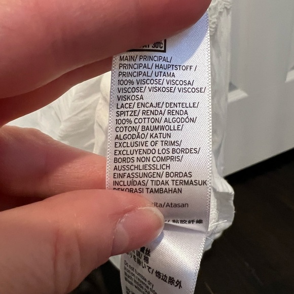 Topshop white lace blouse US 6 - Picture 3 of 4